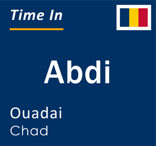 Current local time in Abdi, Ouadai, Chad