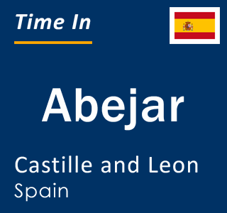 Current local time in Abejar, Castille and Leon, Spain