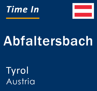 Current local time in Abfaltersbach, Tyrol, Austria