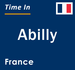 Current local time in Abilly, France