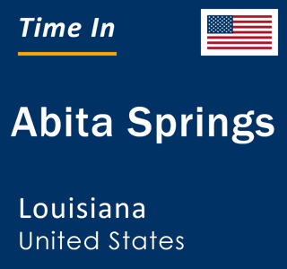 Current local time in Abita Springs, Louisiana, United States