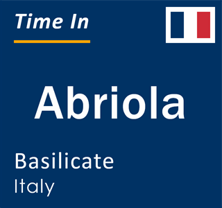 Current local time in Abriola, Basilicate, Italy