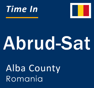 Current local time in Abrud-Sat, Alba County, Romania