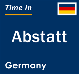 Current local time in Abstatt, Germany