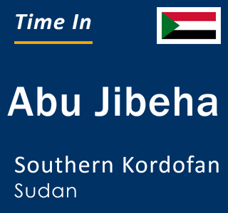 Current time in Abu Jibeha, Southern Kordofan, Sudan