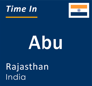 Current local time in Abu, Rajasthan, India