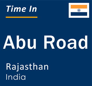 Current local time in Abu Road, Rajasthan, India