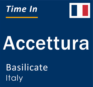 Current local time in Accettura, Basilicate, Italy