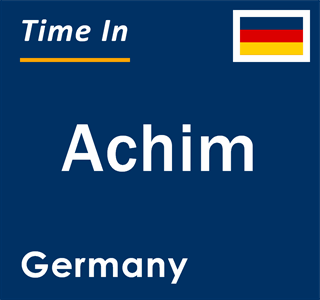 Current local time in Achim, Germany