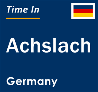 Current local time in Achslach, Germany