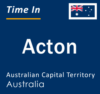 Current local time in Acton, Australian Capital Territory, Australia
