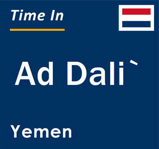 Current local time in Ad Dali`, Yemen