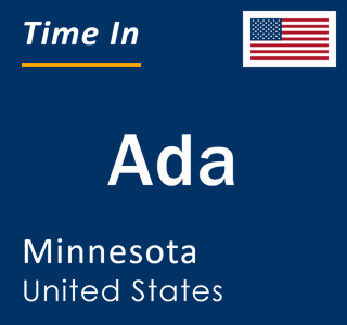 Current local time in Ada, Minnesota, United States