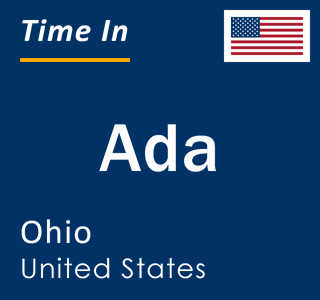 Current local time in Ada, Ohio, United States