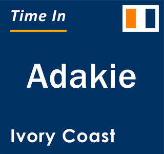 Current local time in Adakie, Ivory Coast