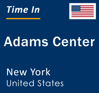 Current local time in Adams Center, New York, United States