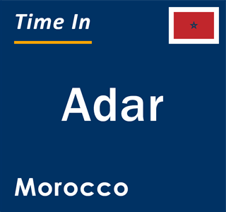 Current local time in Adar, Morocco