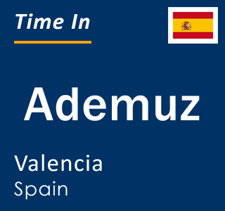 Current local time in Ademuz, Valencia, Spain