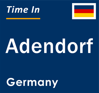 Current local time in Adendorf, Germany