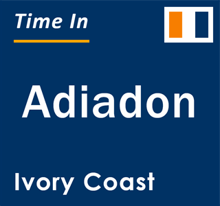 Current local time in Adiadon, Ivory Coast