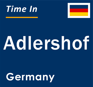 Current local time in Adlershof, Germany