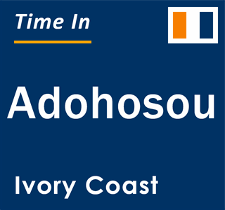 Current local time in Adohosou, Ivory Coast