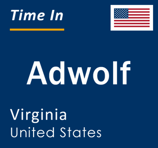 Current local time in Adwolf, Virginia, United States