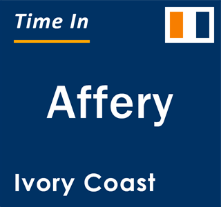 Current local time in Affery, Ivory Coast