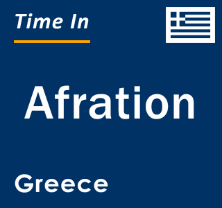 Current local time in Afration, Greece