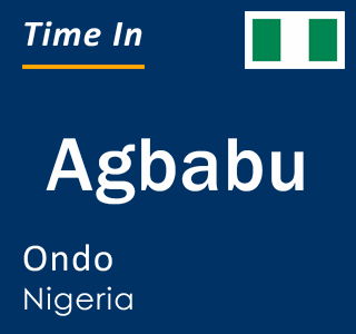 Current local time in Agbabu, Ondo, Nigeria
