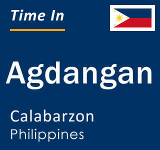 Current local time in Agdangan, Calabarzon, Philippines