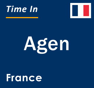 Current local time in Agen, France