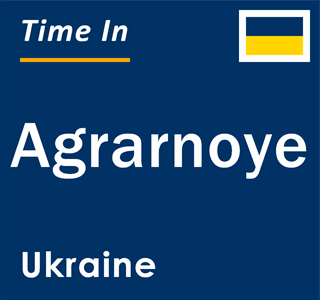 Current local time in Agrarnoye, Ukraine