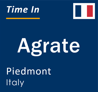 Current local time in Agrate, Piedmont, Italy