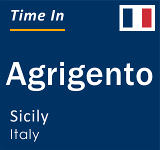 Current local time in Agrigento, Sicily, Italy