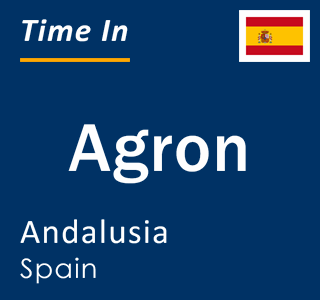 Current local time in Agron, Andalusia, Spain