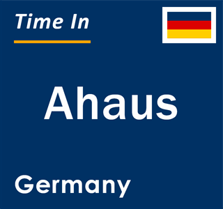 Current local time in Ahaus, Germany