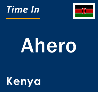 Current local time in Ahero, Kenya
