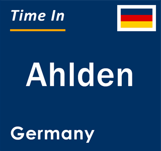 Current local time in Ahlden, Germany