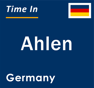 Current local time in Ahlen, Germany