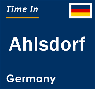 Current local time in Ahlsdorf, Germany