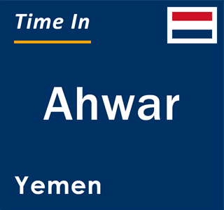 Current local time in Ahwar, Yemen