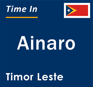 Current local time in Ainaro, Timor Leste