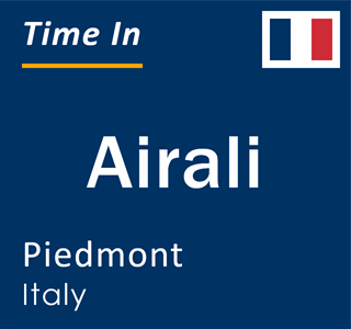 Current local time in Airali, Piedmont, Italy