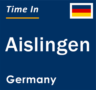 Current local time in Aislingen, Germany