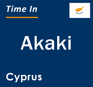 Current local time in Akaki, Cyprus