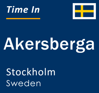 Current local time in Akersberga, Stockholm, Sweden