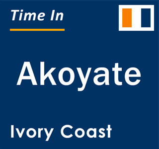 Current local time in Akoyate, Ivory Coast