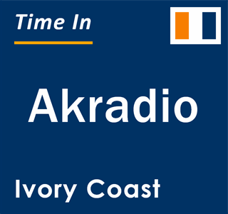 Current local time in Akradio, Ivory Coast