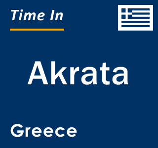 Current local time in Akrata, Greece